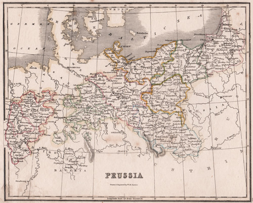 lizars map of prussia 1825 1850